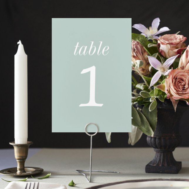 True Simplicity 2 Sea Glass Wedding Table Number (Creator Uploaded)