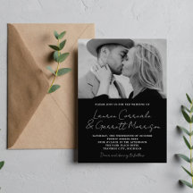 True Simplicity 3 Modern Black Photo Wedding