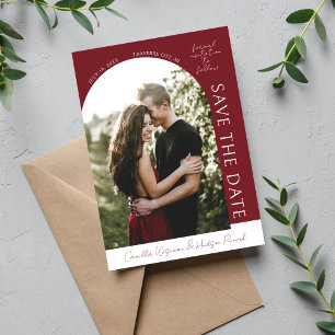 True Simplicity 4   Burgundy   Save The Date