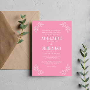 True Simplicity 6 Ballet Floral Wedding Invitation