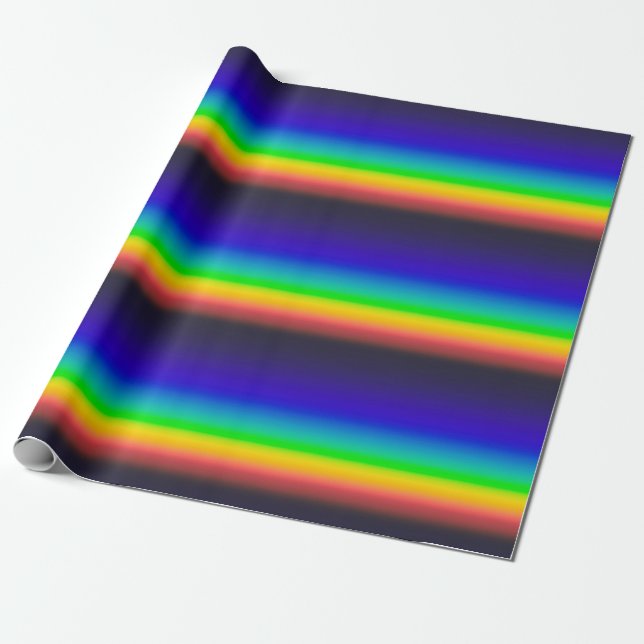 True solar spectrum wrapping paper (Unrolled)