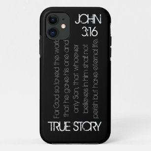 True Story bible verse John 3:16 iPhone 5 case
