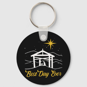 True Story Christmas Jesus Nativity gift, Christia Key Ring