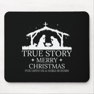 True Story Merry Christmas Mouse Pad