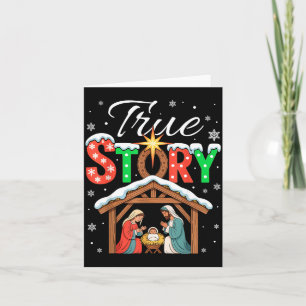 True Story Nativity Christmas Baby Jesus Religious Card