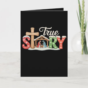True Story Nativity Christmas Jesus Xmas Christian Card