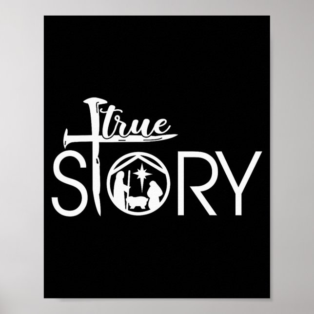 True Story Of Jesus Birth Christmas Nativity Chris Poster (Front)
