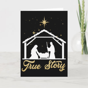 True Story Religious Byby Jessus Card