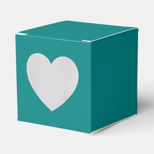 True Teal Favour Box (Front Side)