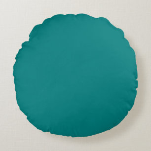 True Teal Round Cushion
