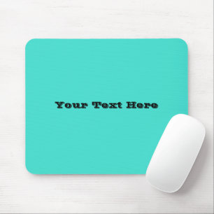 True Turquoise Blue Green Southwestern Solid Colou Mouse Pad