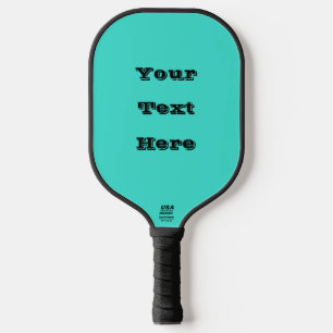 True Turquoise Blue Green Southwestern Solid Colou Pickleball Paddle