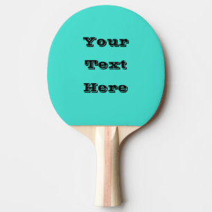 True Turquoise Blue Green Southwestern Solid Colou Ping Pong Paddle