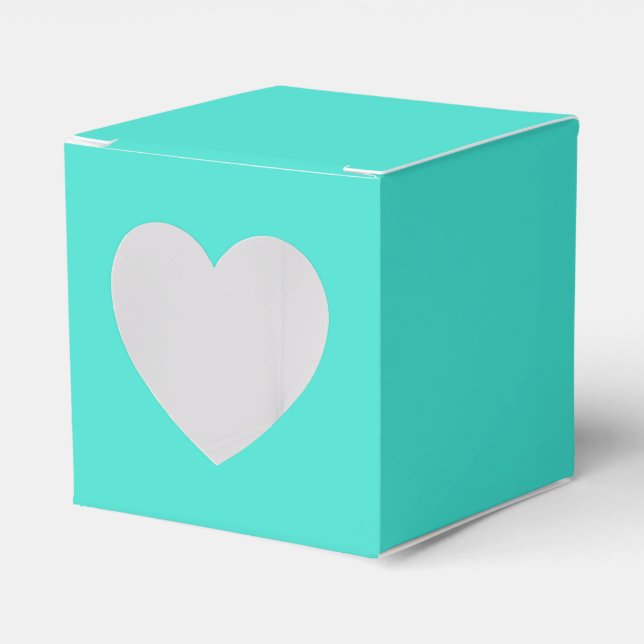 True Turquoise Favour Box (Front Side)