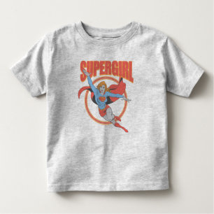 True Vintage Supergirl Flying Graphic Toddler T-Shirt