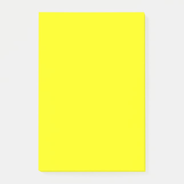 True Yellow Fluo Delight Decor Ready to Customise Post-it Notes (Front)