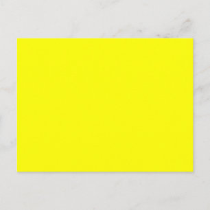 True Yellow Fluo Delight Decor Ready to Customise Postcard