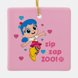 True - Zip Zap Zoo Ceramic Ornament