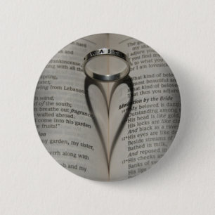 truelovewaits 6 cm round badge