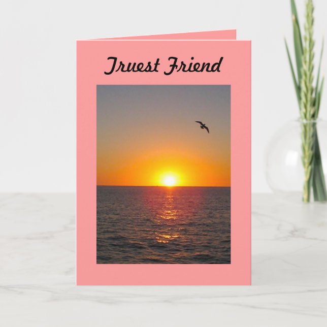 Truest Friend Greeting Card (Front)