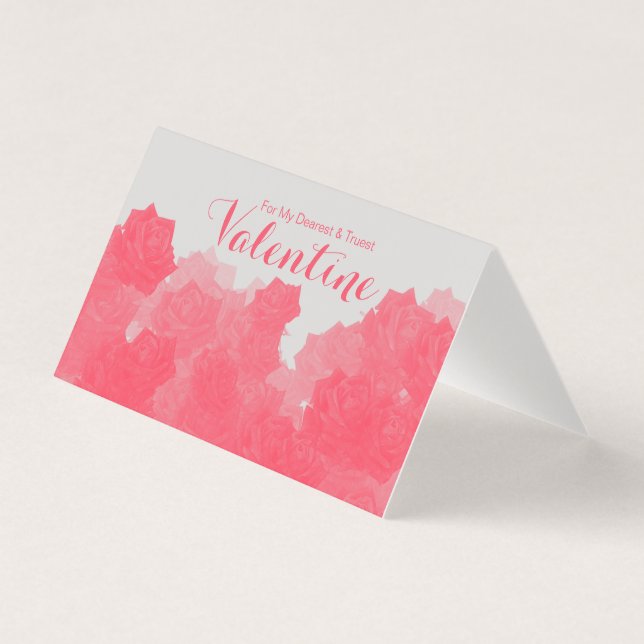 Truest Valentine Matte Folded Card (Front)