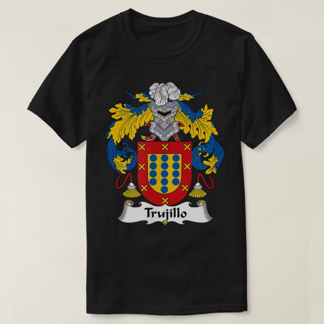 Trujillo Coat of Arms  Family Crest  T-Shirt (Design Front)