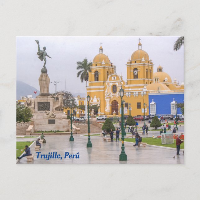 Trujillo, Perú, Plaza Mayor de Trujillo Postcard (Front)
