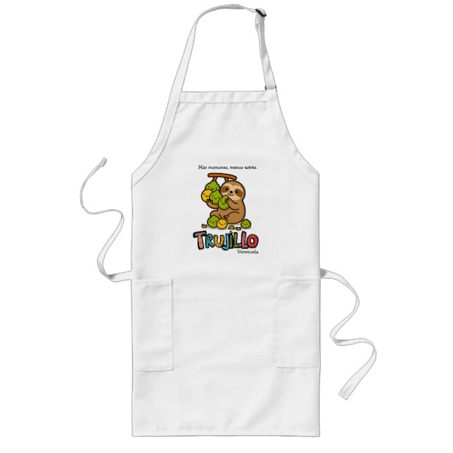 Trujillo Venezuela | Venezuelan Fun Design Long Apron (Front)