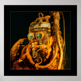 Truk Lagoon - Fujikawa Maru - Air Compressor Poster