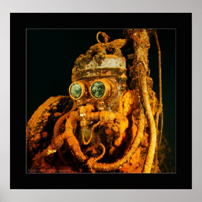 Truk Lagoon - Fujikawa Maru - Air Compressor Poster (Front)