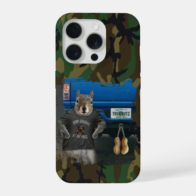 Truk Nutz - funny squirrel truck nuts iPhone Case (Back)