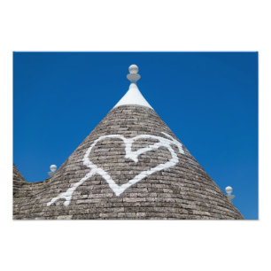Trulli house roof photo print