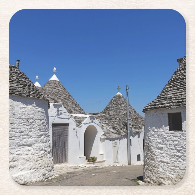 Trulli houses in Alberobello, Puglia coaster (Front)