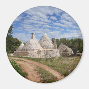 Trulli houses in Puglia/Apulia Magnet
