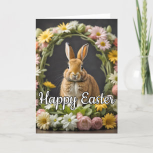 Truly Adorable Easter Bunny Holiday Card