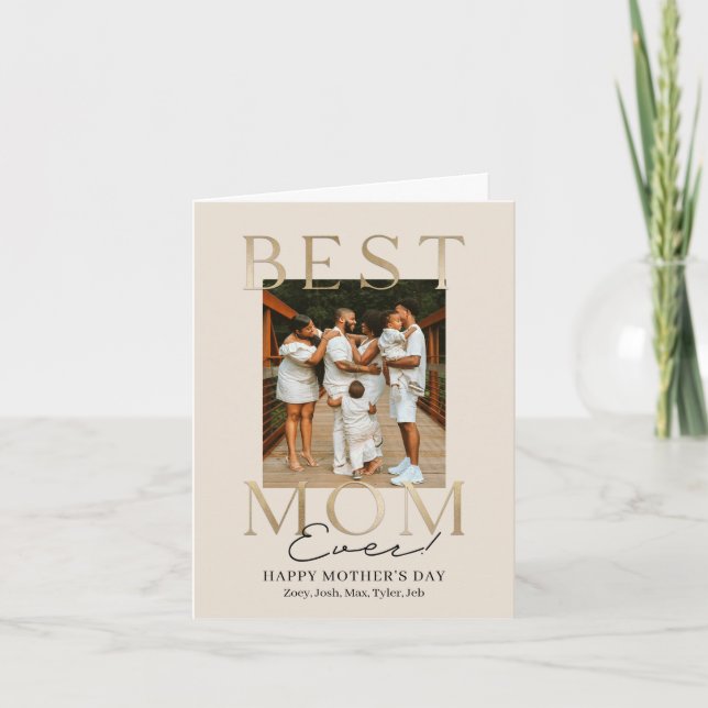 Truly Best Mother's Day or Birthday Greeting Card (Front)