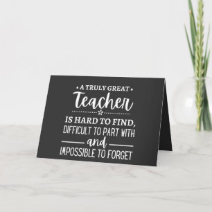 Truly Great Teacher Holiday Card