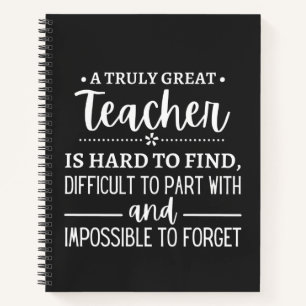 Truly Great Teacher Notebook
