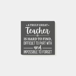 Truly Great Teacher Post-it Notes