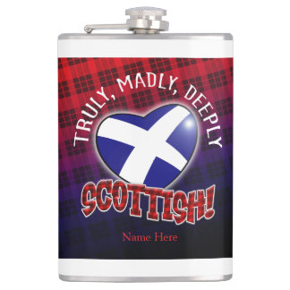 Truly, Madly, Deeply SCOTTISH! Hip Flask