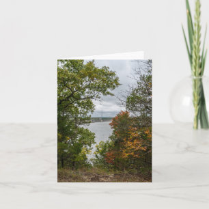 Truman Dam Autumn Framed Card