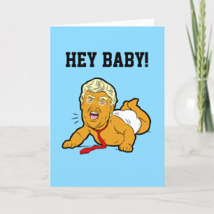 Trumb Crying Baby Cheese Challenge Greeting Card