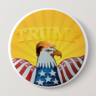 TRUMP! 10 CM ROUND BADGE