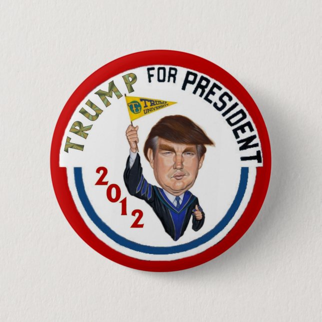 Trump 2012 6 cm round badge (Front)
