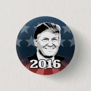 Trump 2016 3 cm round badge