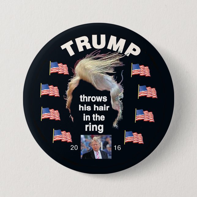 Trump 2016 7.5 cm round badge (Front)