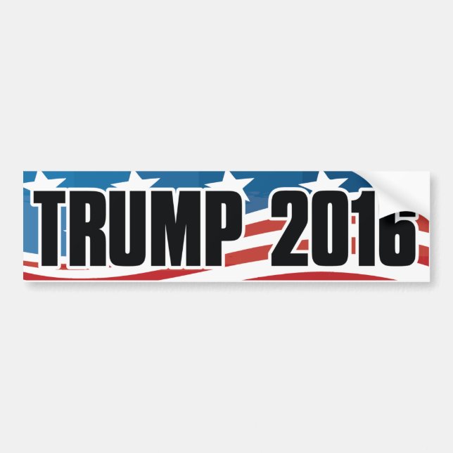 Trump 2016 Bumper Sticker (Front)