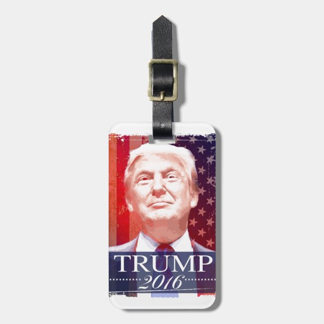 Trump 2016 luggage tag (Front Vertical)