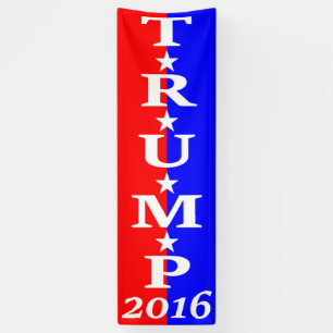 TRUMP 2016 - Red, White & Blue Banner