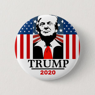 TRUMP 2020 6 CM ROUND BADGE